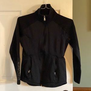 Womens Spyder black full zip